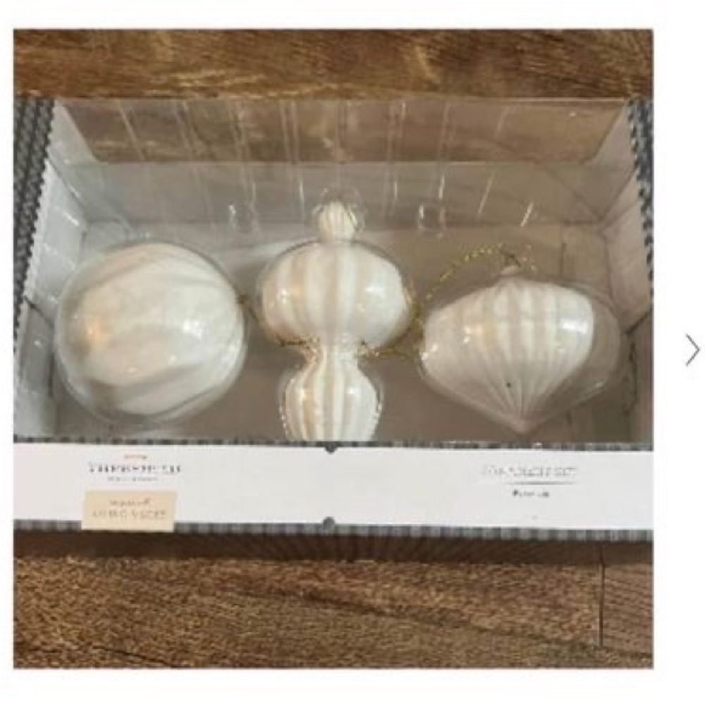 Studio McGee 
Set of 3 designed Porcelain Ornaments - Threshold - Studio McGee - Picture 7 of 12